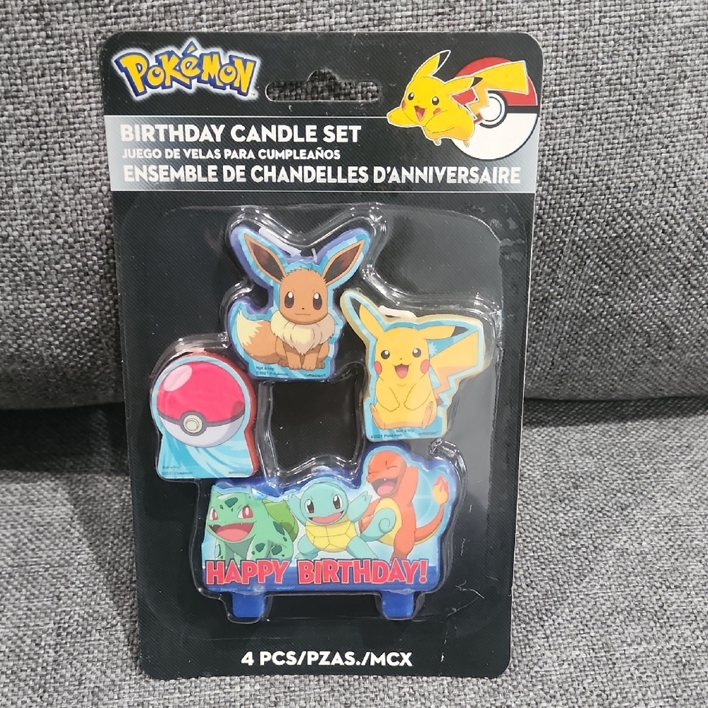 Pokemon Birthday Candle Set